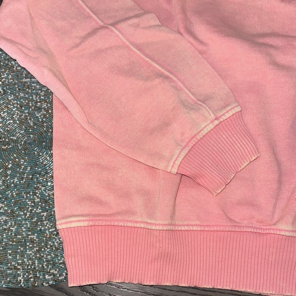 Zenana Thinking of You Acid Wash Half-Zip Pullover - 💕 Light Pink NWT - Picture 3 of 4